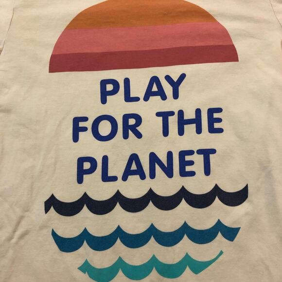 Women’s Yellow ‘Play For The Planet’ Graphic Tee - Picture 3 of 5